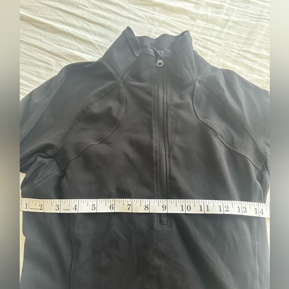 Lululemon Womens Yoga Half Zipper Pull Over Athletic Sweater Black Size 4 - Picture 6 of 9